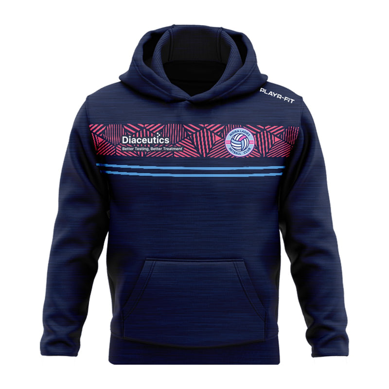 Load image into Gallery viewer, Moira Ladies Netball Hoodie Optimum (Navy/Pink/Sky) - Adults
