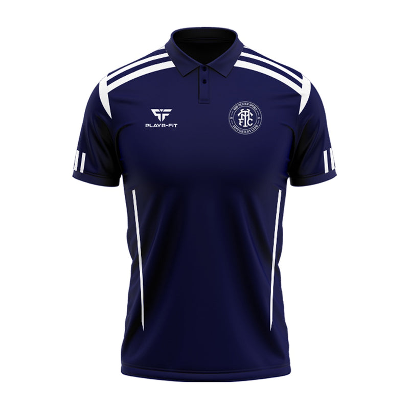 Load image into Gallery viewer, Mid Ulster Spurs Supporters Club Polo Adroit (Navy/White) - Adults