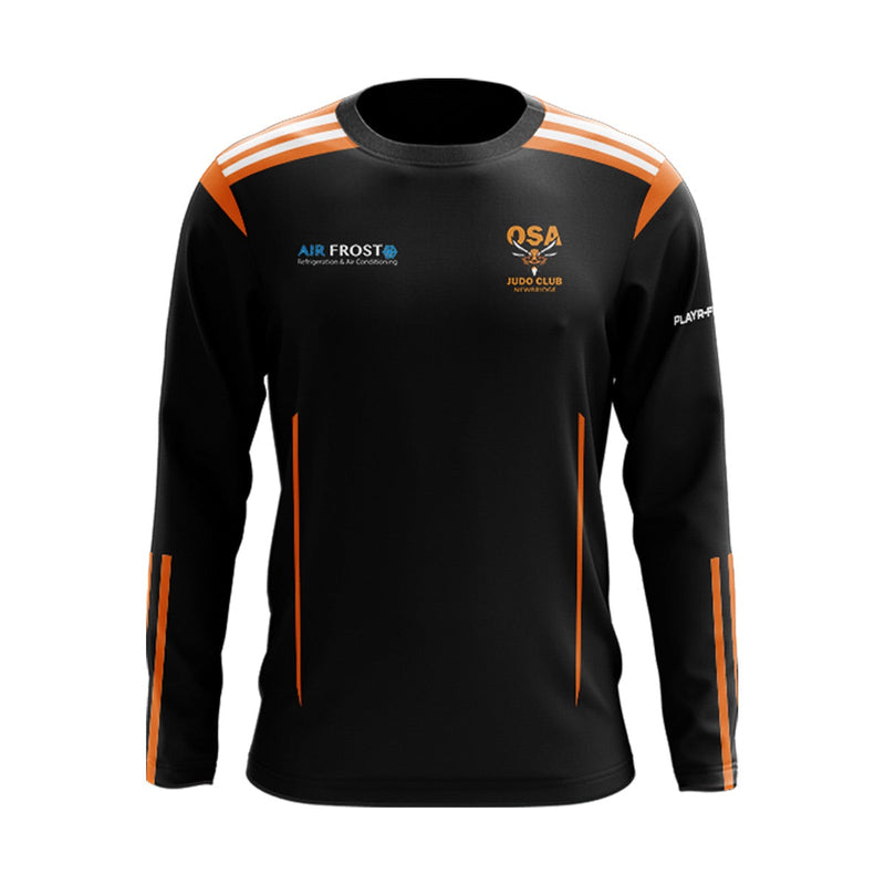 Load image into Gallery viewer, Osa Judo Club Newbridge Crew Neck Adroit (Black/Orange/White) - Kids
