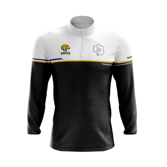 Wexford Eagles Midlayer (1/4 Zip) Courage (Black/White/Yellow/Purple) - Adults