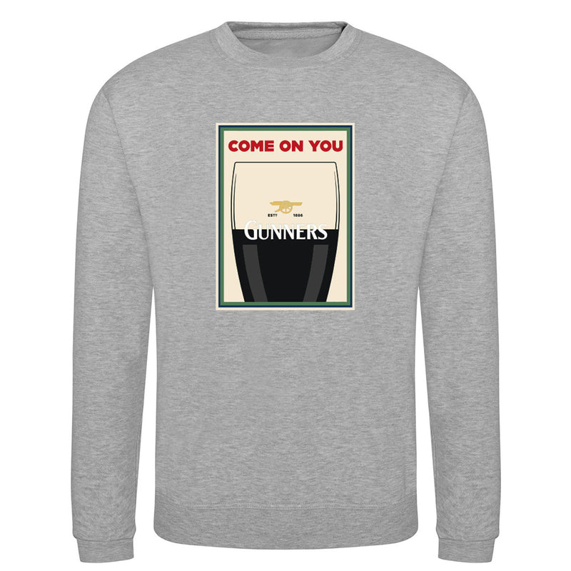 Load image into Gallery viewer, POD Arsenal Sweatshirt Come On You Gunners - Adults