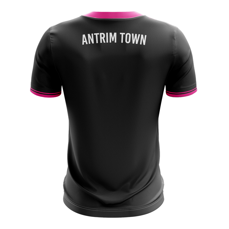 Load image into Gallery viewer, Antrim Town WFC Jersey B24 (Black/Purple/Pink - Training) - Adults