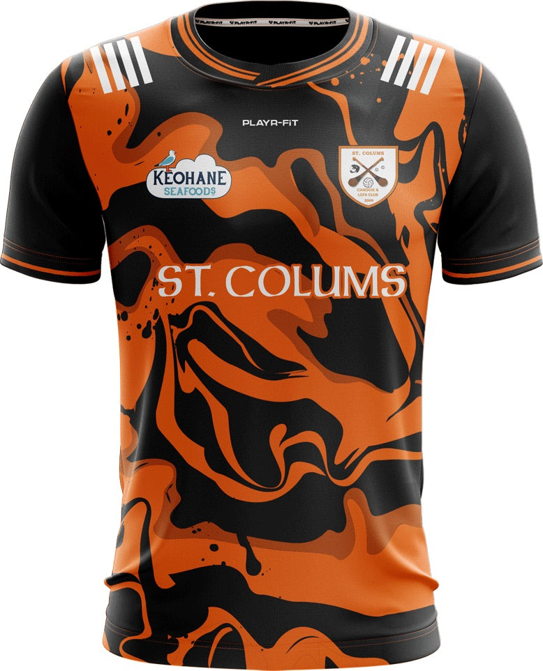 Load image into Gallery viewer, St Colums Camogie & Ladies Football Jersey (Camo) - Kids