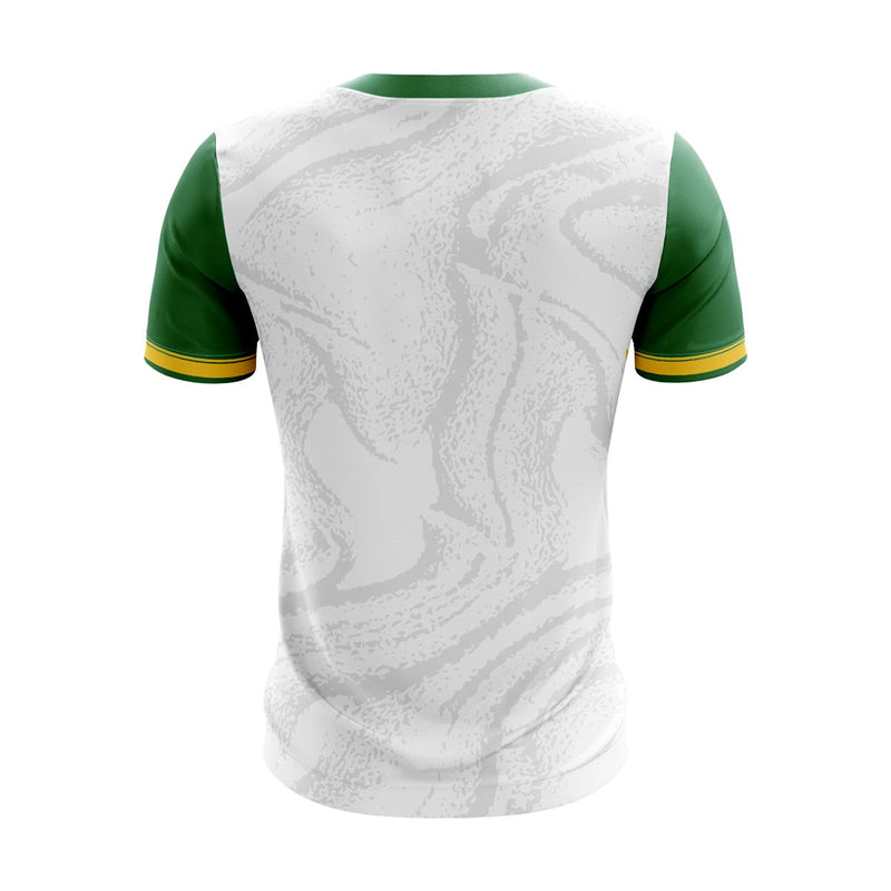 Load image into Gallery viewer, Carrickmacross Emmets Football Jersey F05 White/Green - Kids