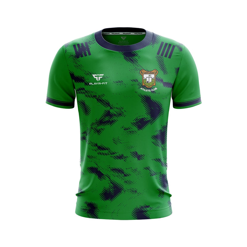 Load image into Gallery viewer, Castlegar AC Jersey F06 Green/Navy - Kids