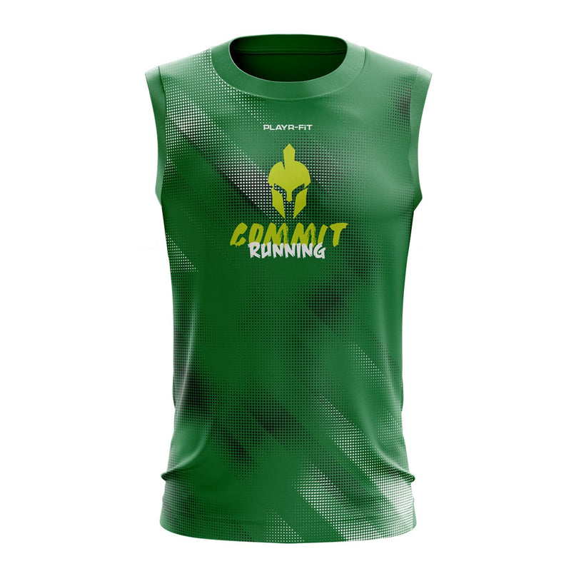 Load image into Gallery viewer, Commit Gym Running Vest 25 Green - Adults
