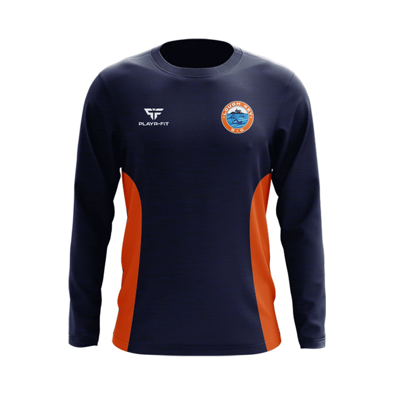 Load image into Gallery viewer, Lough Key Swim Club Crew Neck Endure (Navy/Orange) - Kids