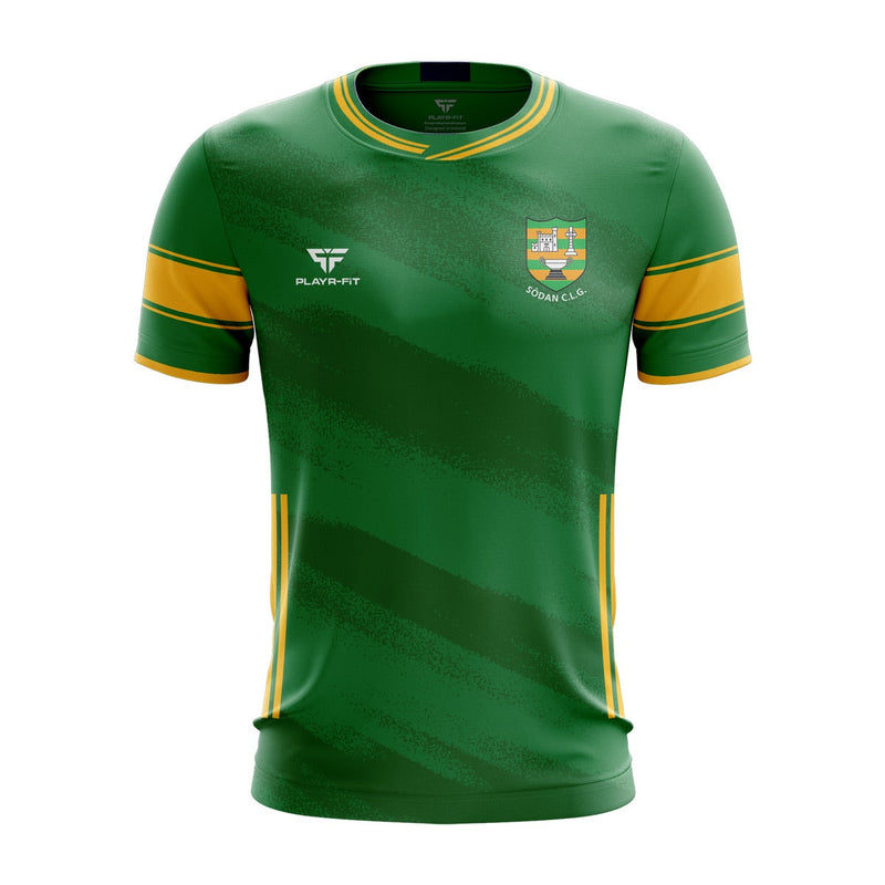 Load image into Gallery viewer, Syddan GFC Jersey F38 Green/Yellow - Adults
