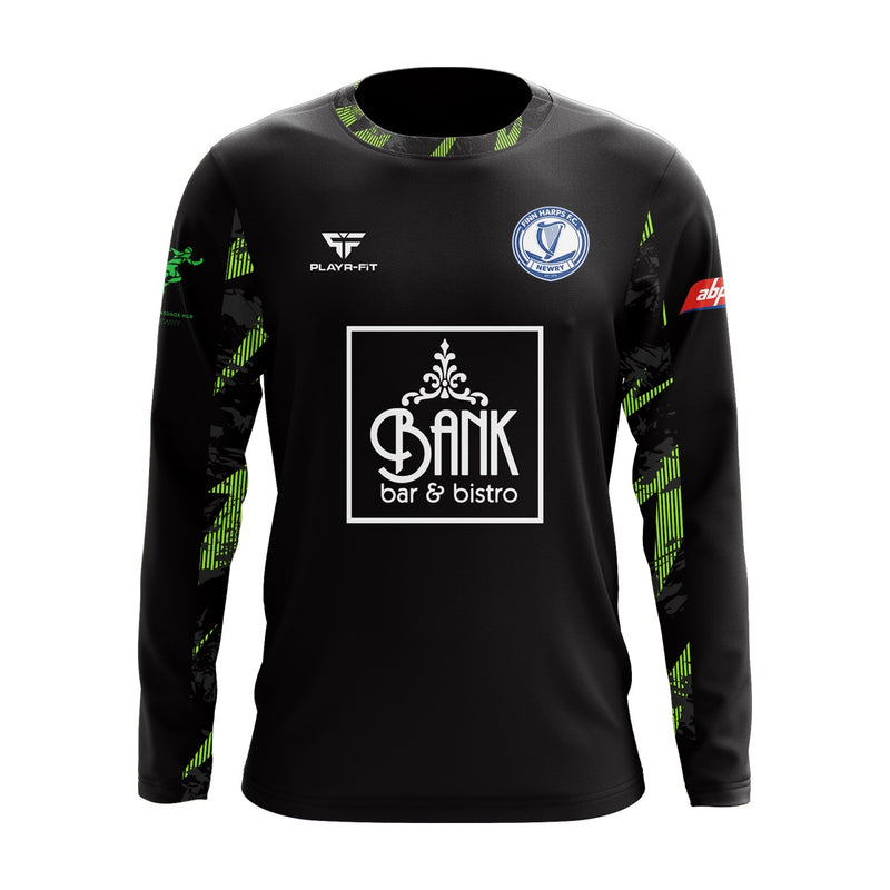 Load image into Gallery viewer, Finn Harps FC Jersey (Long Sleeve) (Black) - Kids
