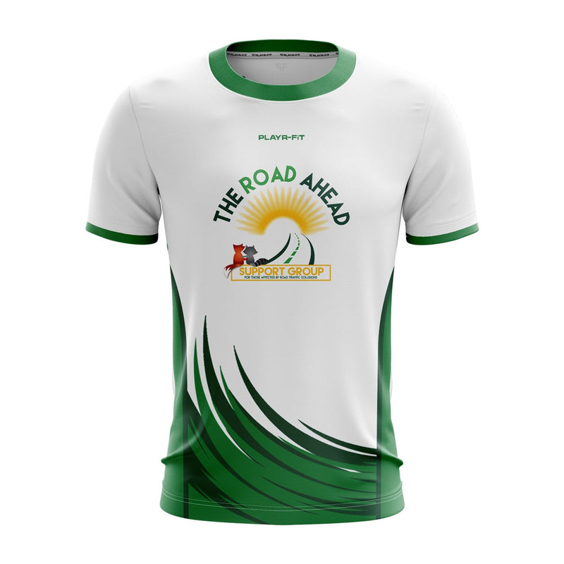 Load image into Gallery viewer, The Road Ahead Support Group Jersey White/Green - Adults