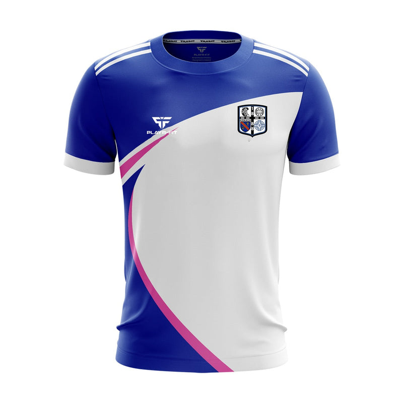 Load image into Gallery viewer, Culloville Blues GAC Jersey (D20 Camogie White/Blue/Pink) - Adults