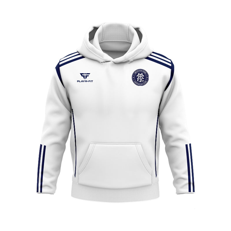 Load image into Gallery viewer, Mid Ulster Spurs Supporters Club Hoodie Adroit (White/Navy) - Adults
