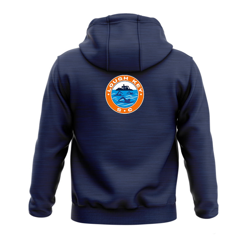 Load image into Gallery viewer, Lough Key Swim Club Hoodie Endure (Navy/Orange) - Adults