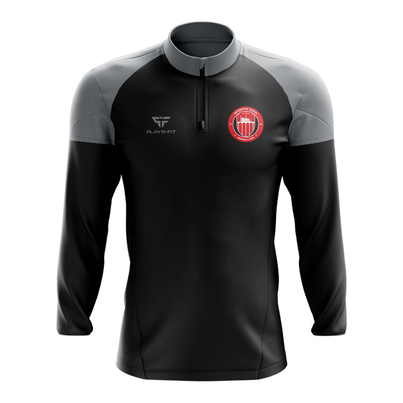 Load image into Gallery viewer, Bessbrook United Midlayer (1/4 Zip) Stellar (Black/Grey) - Adults
