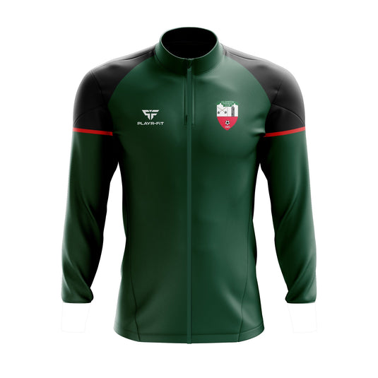 Glasnevin FC Midlayer (Full Zip) Stellar (Green/Black/Red) - Kids