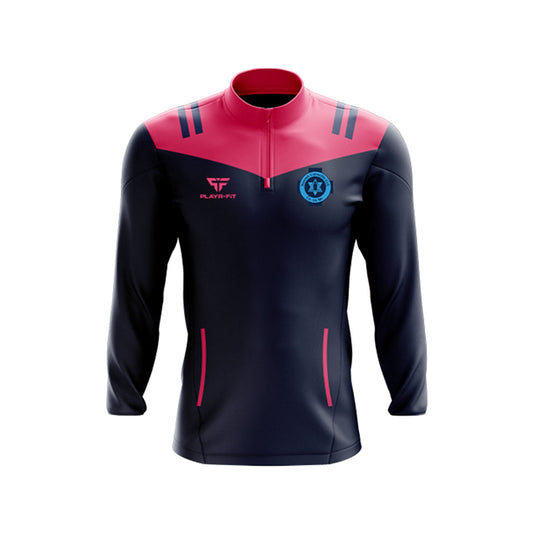 St Colmcilles GFC Meath Midlayer (1/4 Zip) Tenacity Navy/Pink - Adults