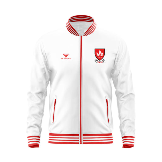Derry County Retro Anthem Jacket (White) - Adults