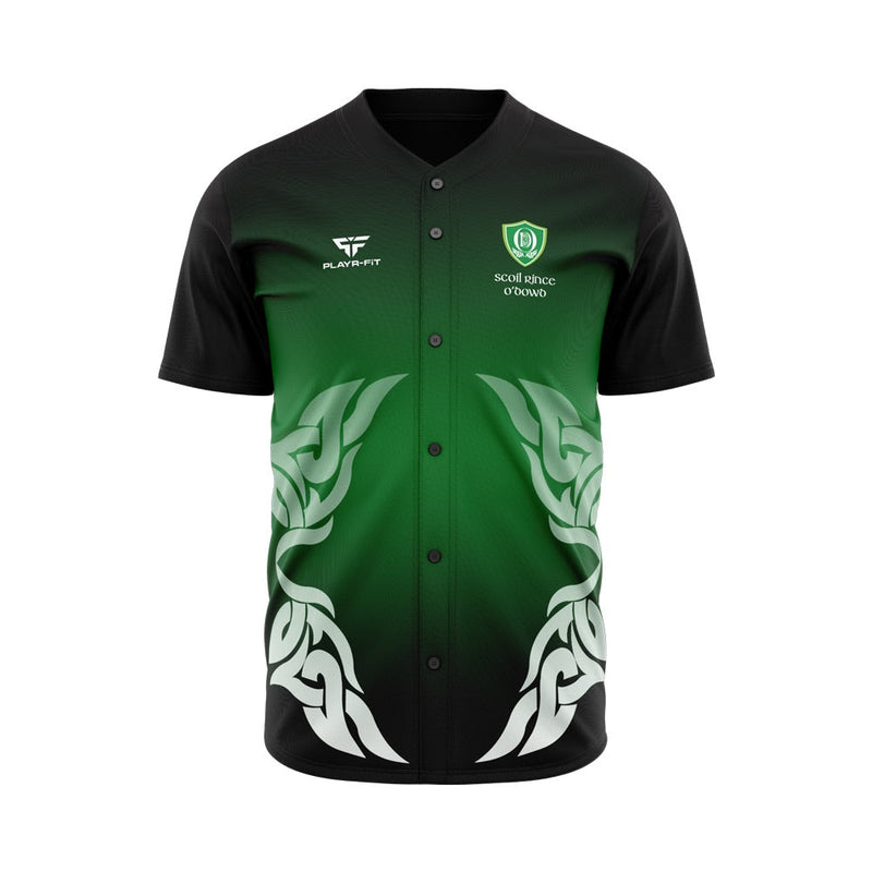 Load image into Gallery viewer, Scoil Rince O Dowd Sublimated Baseball Shirt (with buttons) - Adults
