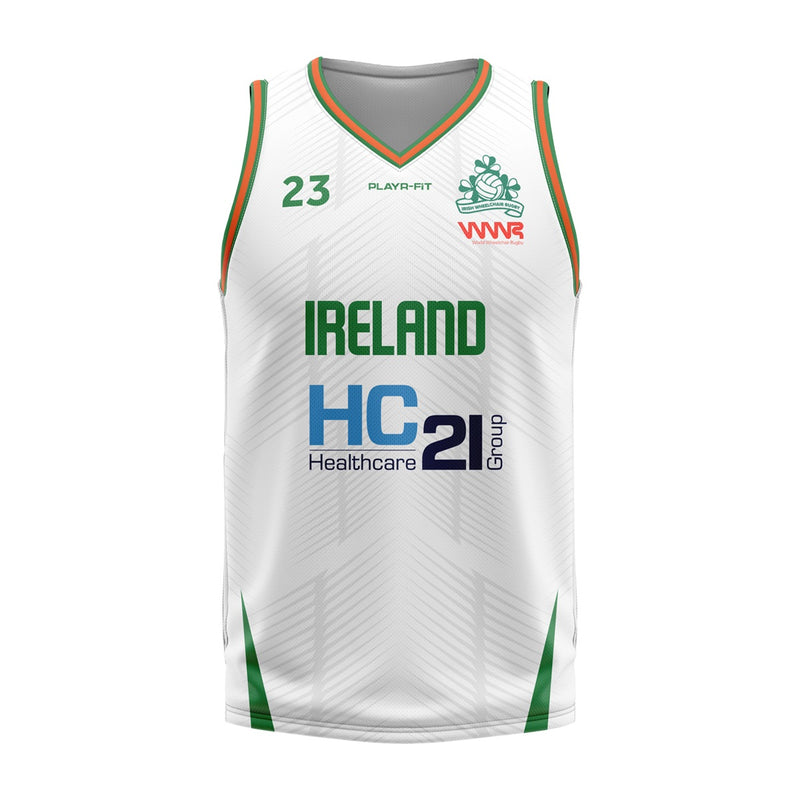 Load image into Gallery viewer, Irish Wheelchair Rugby Match Vest (White) - Adults