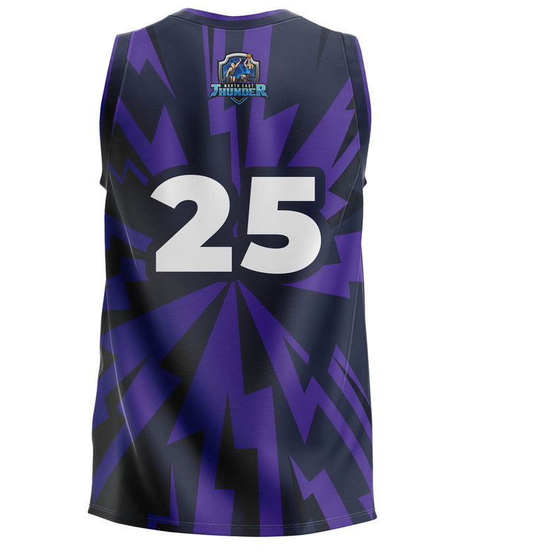 Load image into Gallery viewer, North East Thunder Basketball Vest 02- Kids