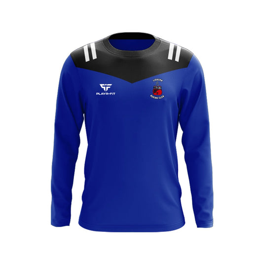 Lisburn Boxing Club Crew Neck Tenacity (Blue/Black/White) - Adults