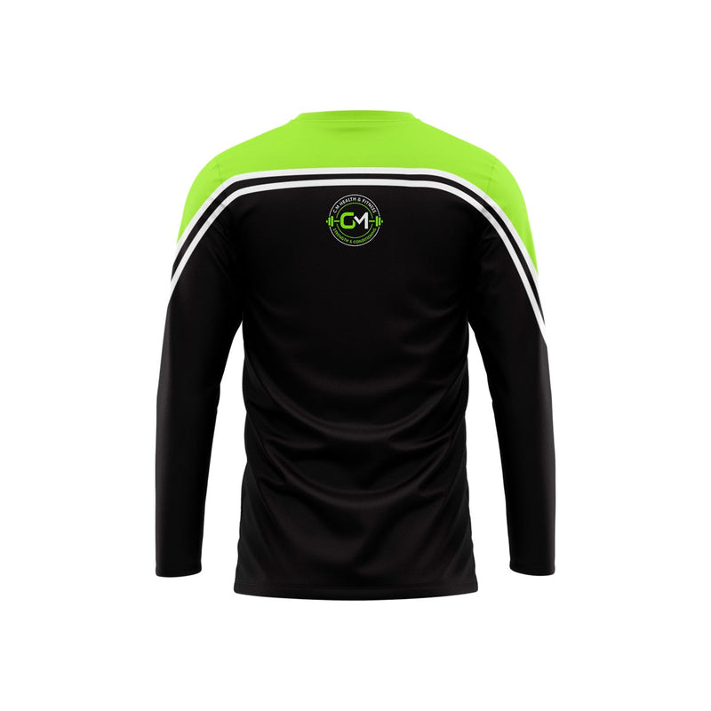 Load image into Gallery viewer, CM Health & Fitness Crew Neck Momentum Black/Green - Adults