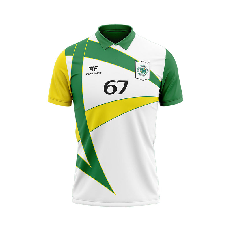 Load image into Gallery viewer, Brian Hogan CSC Tipperary Jersey Custom (White/Green/Yellow) - Kids