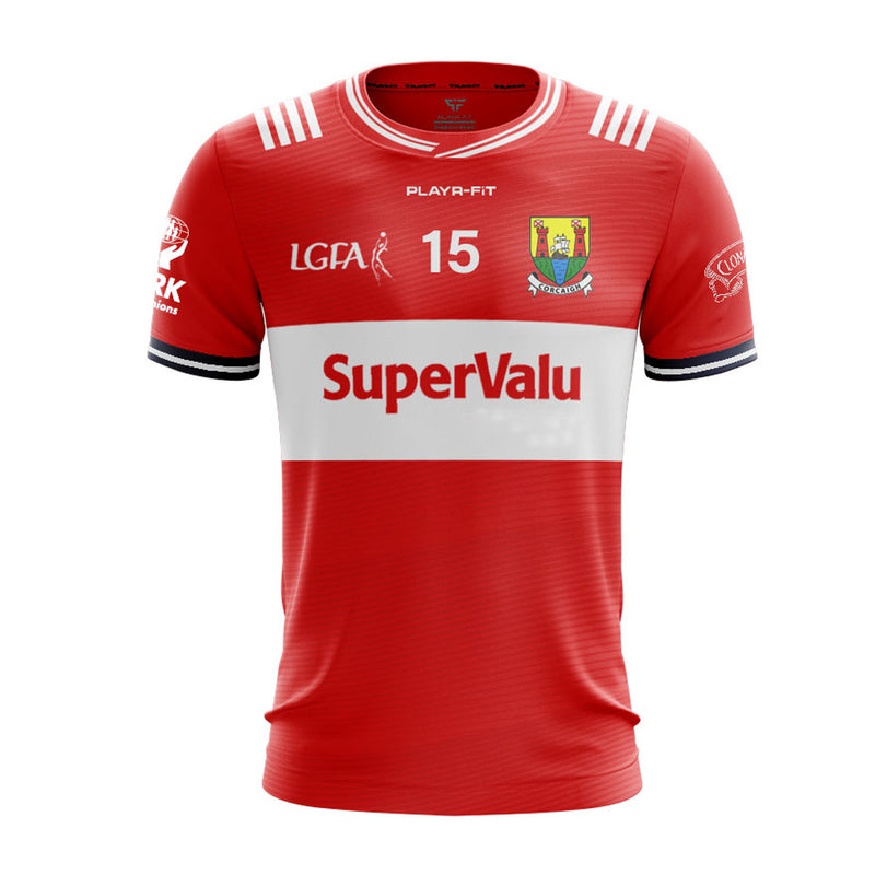 Load image into Gallery viewer, Cork LGFA Jersey 2025 Home Red - Adults