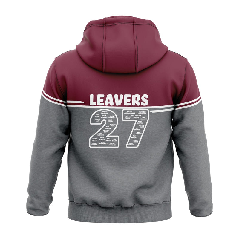 Load image into Gallery viewer, Scoil Padraig Naofa Leavers Hoodie Courage (Grey/Maroon/White) - Adults