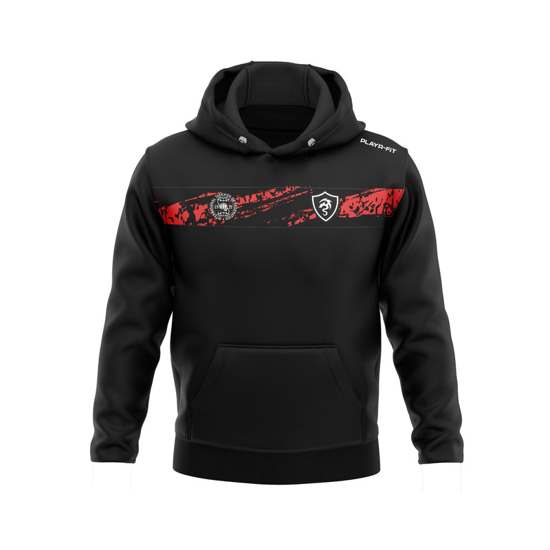 Load image into Gallery viewer, RedKing Taekwon do Hoodie Optimum (Black/Red) - Kids
