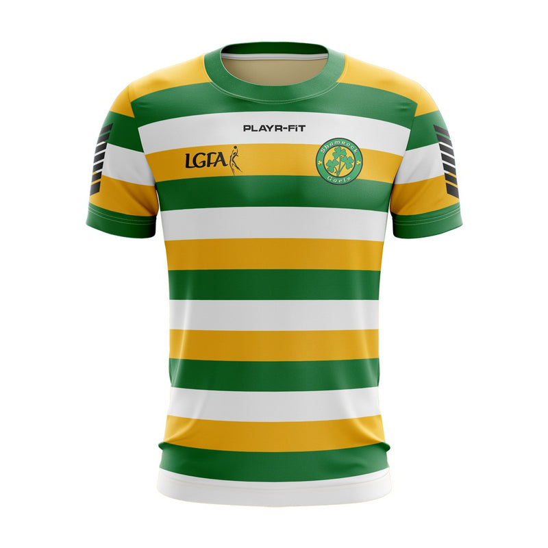 Load image into Gallery viewer, Shamrock Gaels Armagh Jersey B23 White/Green/YellowGold (Girls) - Adults