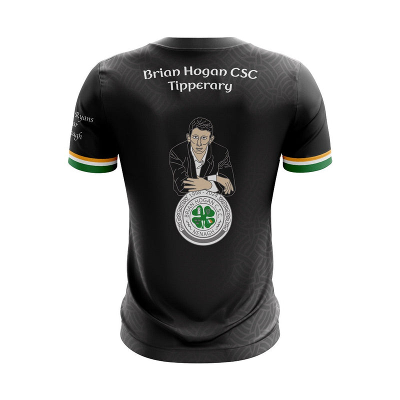 Load image into Gallery viewer, Brian Hogan CSC Tipperary Round Neck Jersey Custom (Black) - Adults