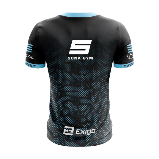SONA Gym Jersey Athletic Fit (Black/Blue) - Kids