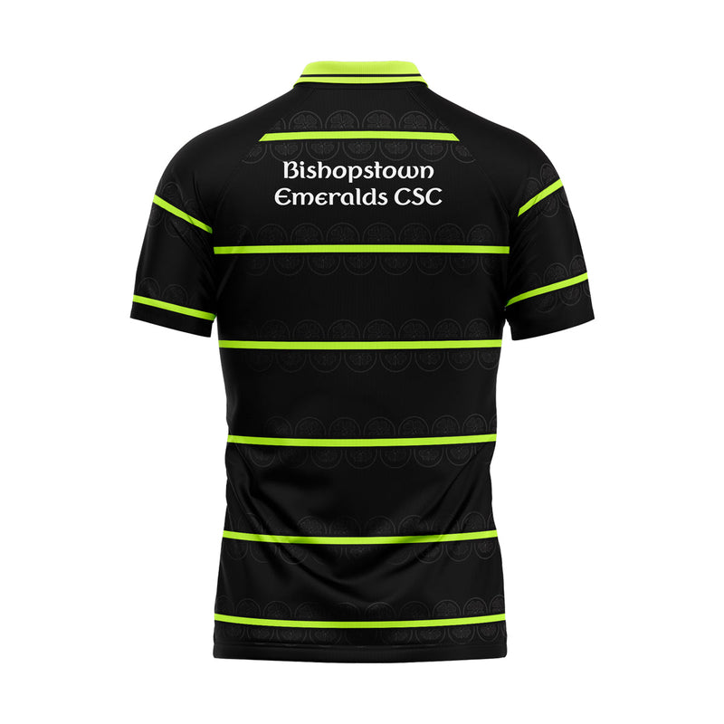 Load image into Gallery viewer, Bishopton Emerald CSC Jersey Black (Retro) - Adults