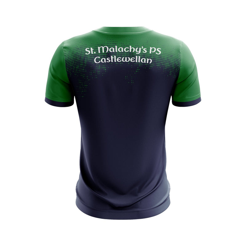 Load image into Gallery viewer, St Malachys PS Castlewellan Students Jersey D01 (Navy/Green) - Adults