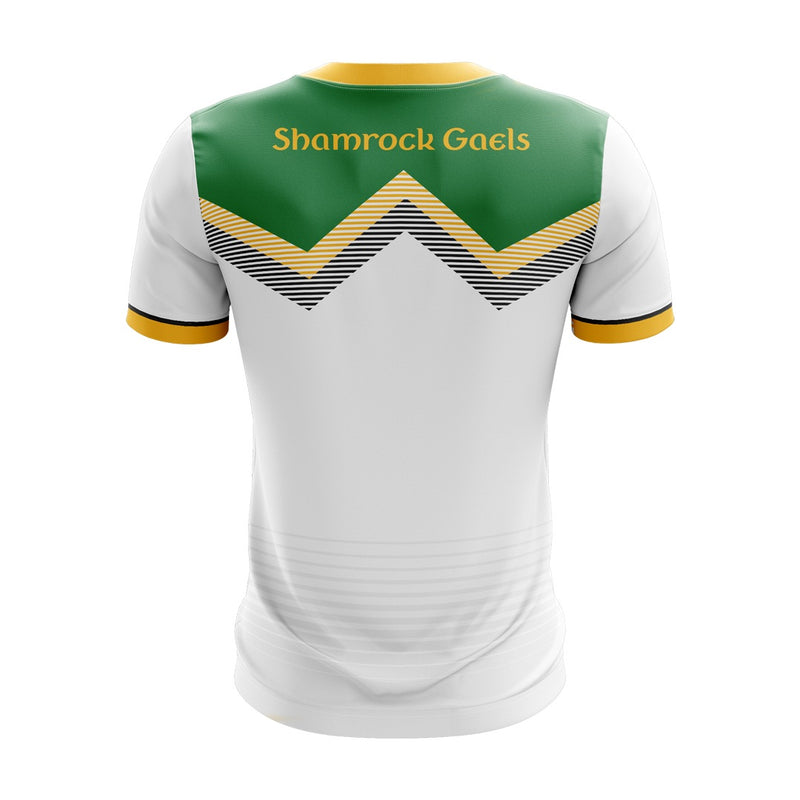 Load image into Gallery viewer, Shamrock Gaels Armagh Jersey D24 (White/Green/YellowGold) - Adults