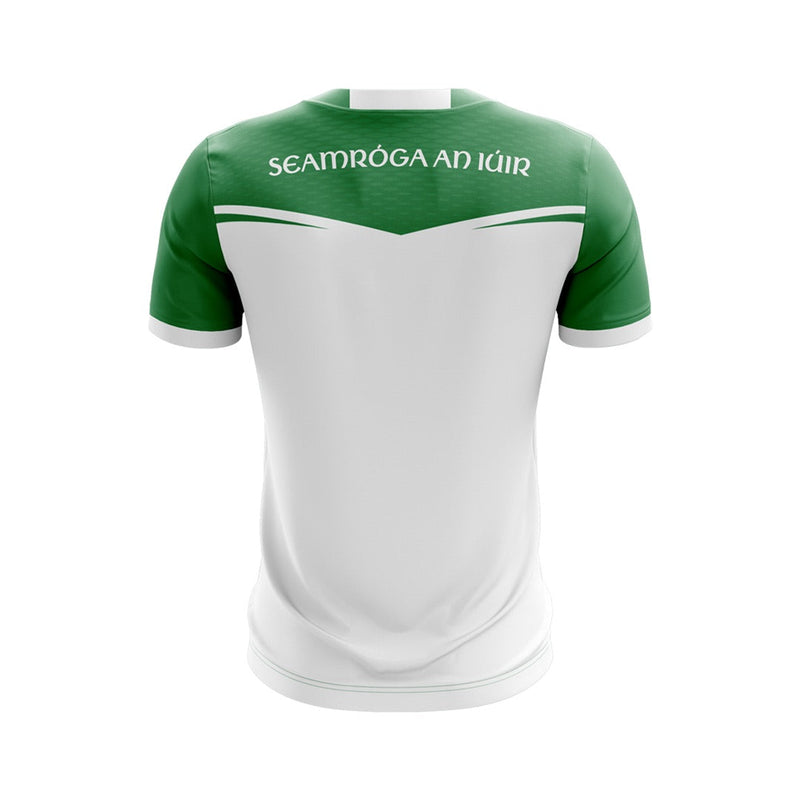 Load image into Gallery viewer, Newry Shamrocks GAC Jersey E14 (White/Green) - Kids