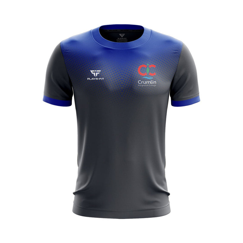 Load image into Gallery viewer, Crumlin IC Students Jersey B08 (Grey/Blue) - Kids