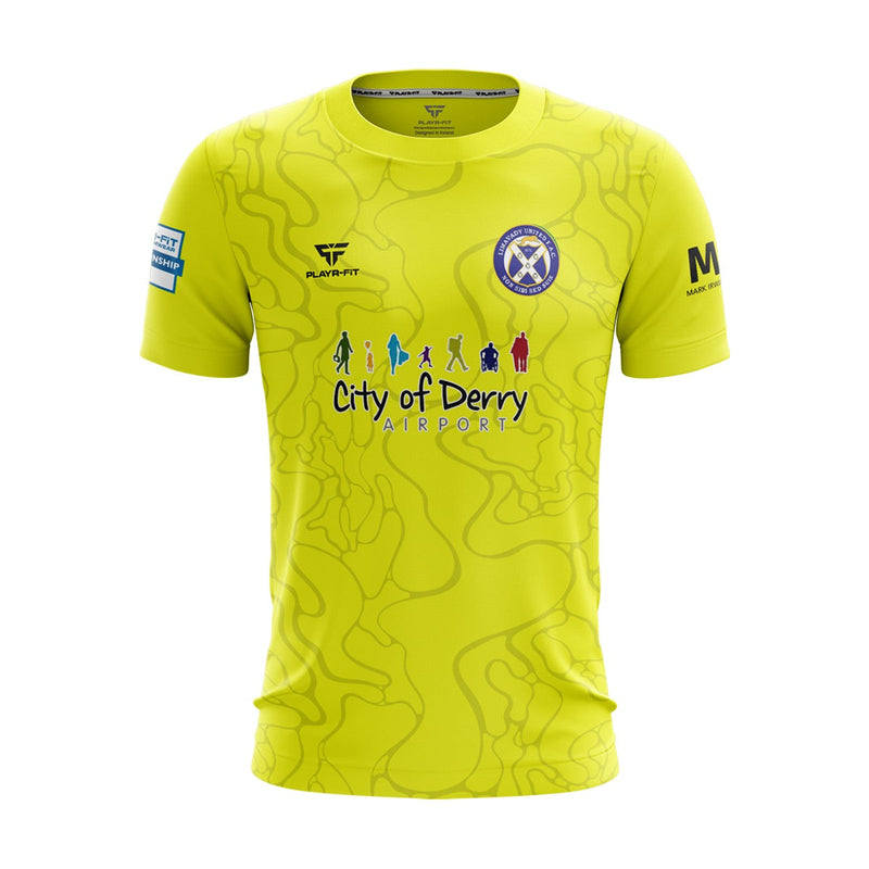 Load image into Gallery viewer, Limavady United FC Pro Jersey (GK Flo Yellow) - Kids