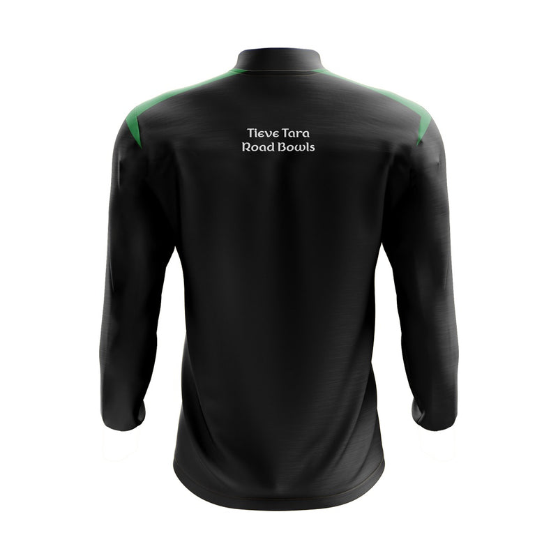 Load image into Gallery viewer, Tieve Tara Road Bowls Midlayer (1/4 Zip) Adroit (Black/Green/Orange) - Adults
