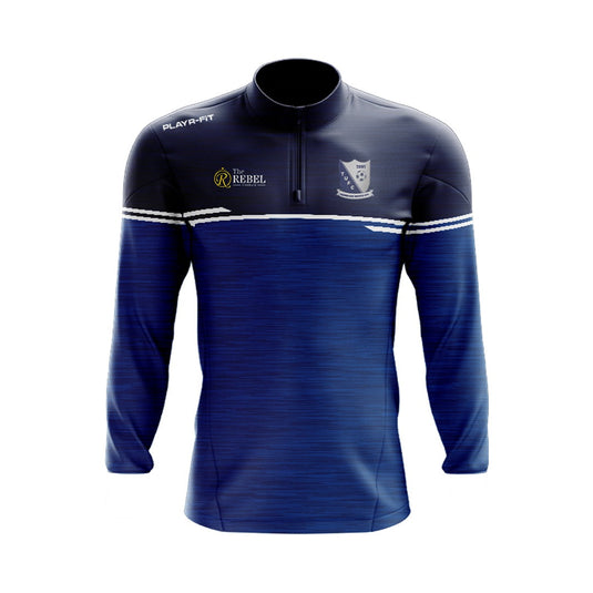 Tombrack United AFC Midlayer (1/4 Zip) Courage (Navy/Blue/White) - Kids