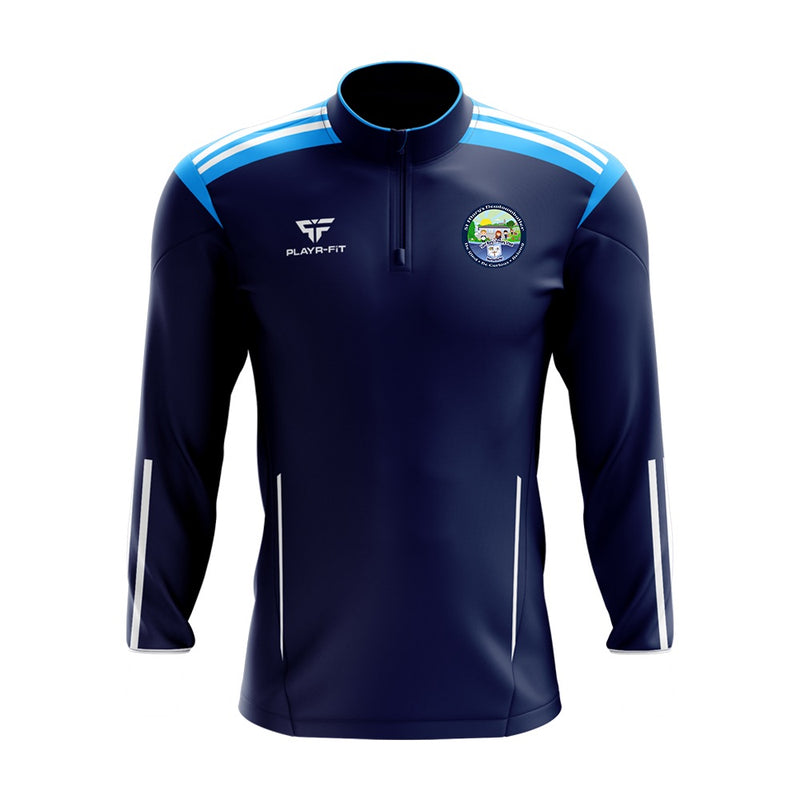 Load image into Gallery viewer, St Marys PS Newtownbutler Staff Midlayer (1/4 Zip) Adroit (Navy/Sky/White) - Kids