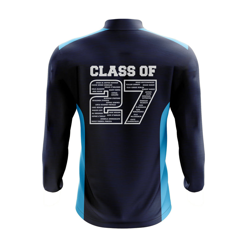Load image into Gallery viewer, Kennedy Park NS Wexford Midlayer (Thornhill) (1/4 Zip) Stellar (Navy/Sky Blue) - Kids