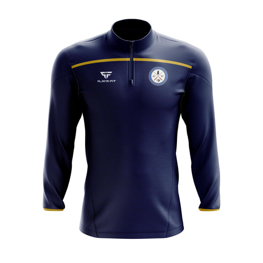 Ardglass Coastal Rowing Club Midlayer (1/4 Zip) Spirit (Navy/Gold) - Kids