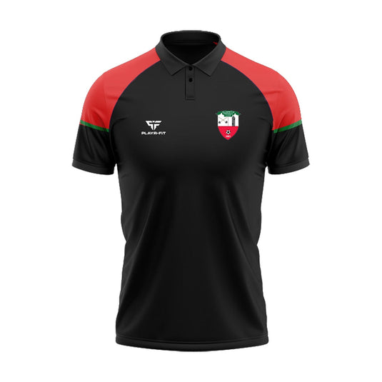 Glasnevin FC Polo Stellar (Black/Red/Green) - Kids