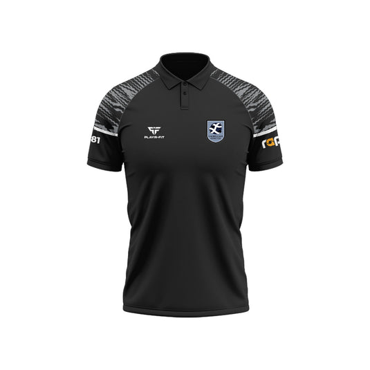 Laurelvale FC Polo Stellar Sublimated (Black/White) - Adults