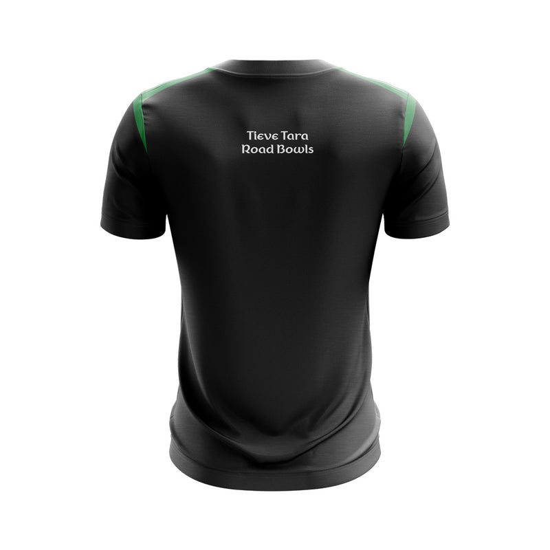 Load image into Gallery viewer, Tieve Tara Road Bowls T-Shirt Adroit (Black/Green/Orange) - Kids