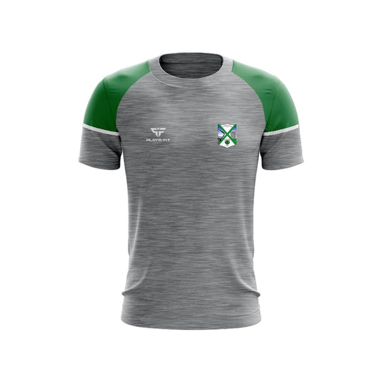 Geraldines GFC Louth T-Shirt Stellar (Grey/Green/White) Colour - Kids