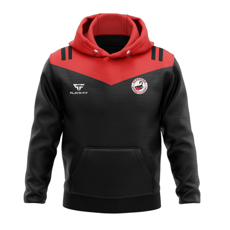 Load image into Gallery viewer, Scorpion Boxing Club Hoodie Tenacity (Black/Red) - Kids