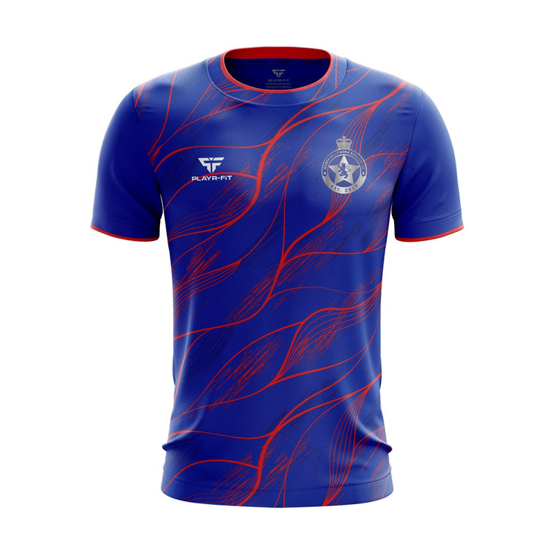 Load image into Gallery viewer, North Ballymena Rangers FC Jersey (Training 01 - Blue/Red) - Adults